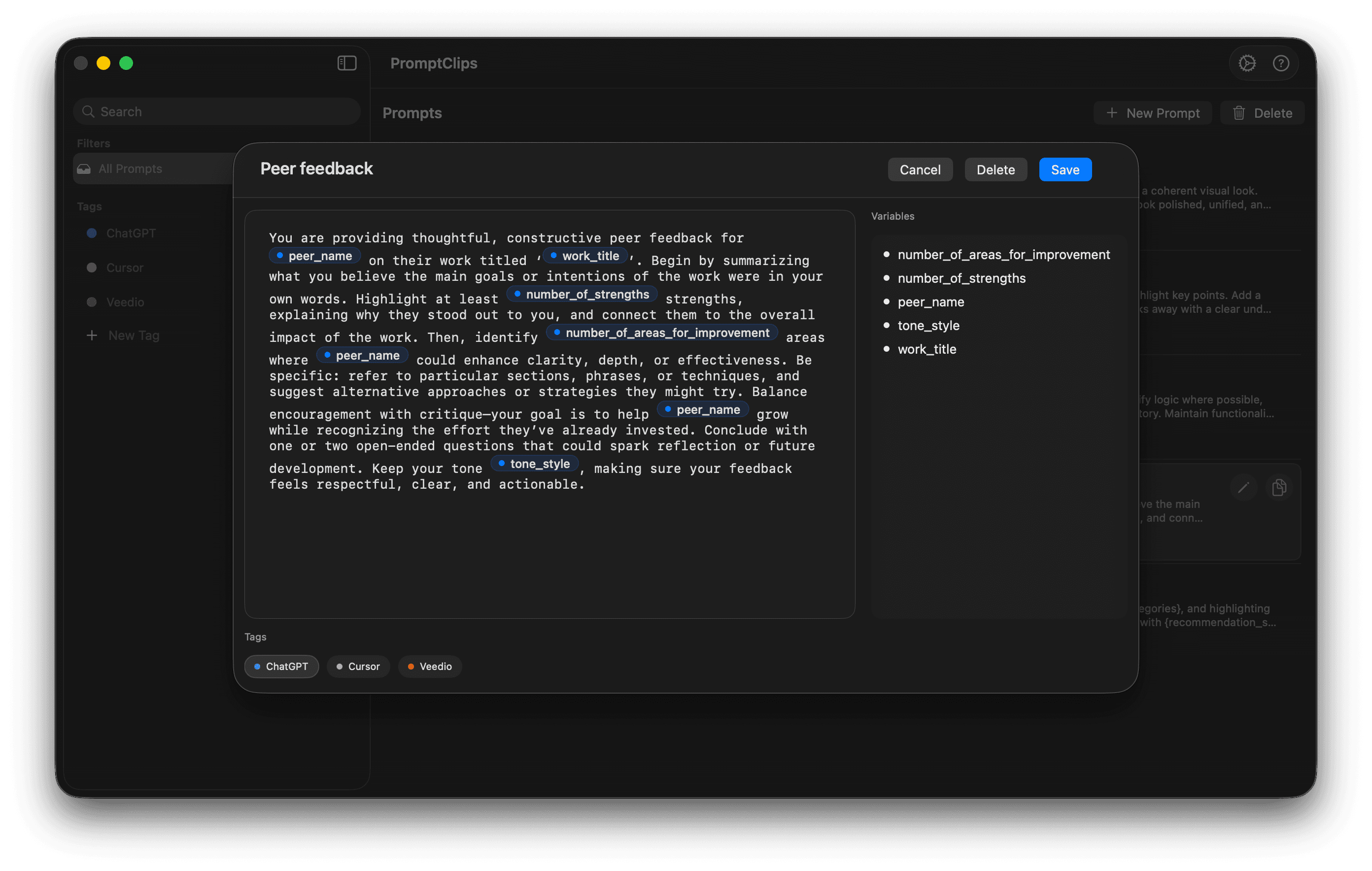 PromptClips Screenshot 4